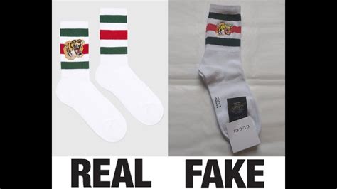 gucci tiger socks fake vs real|gucci tag brands.